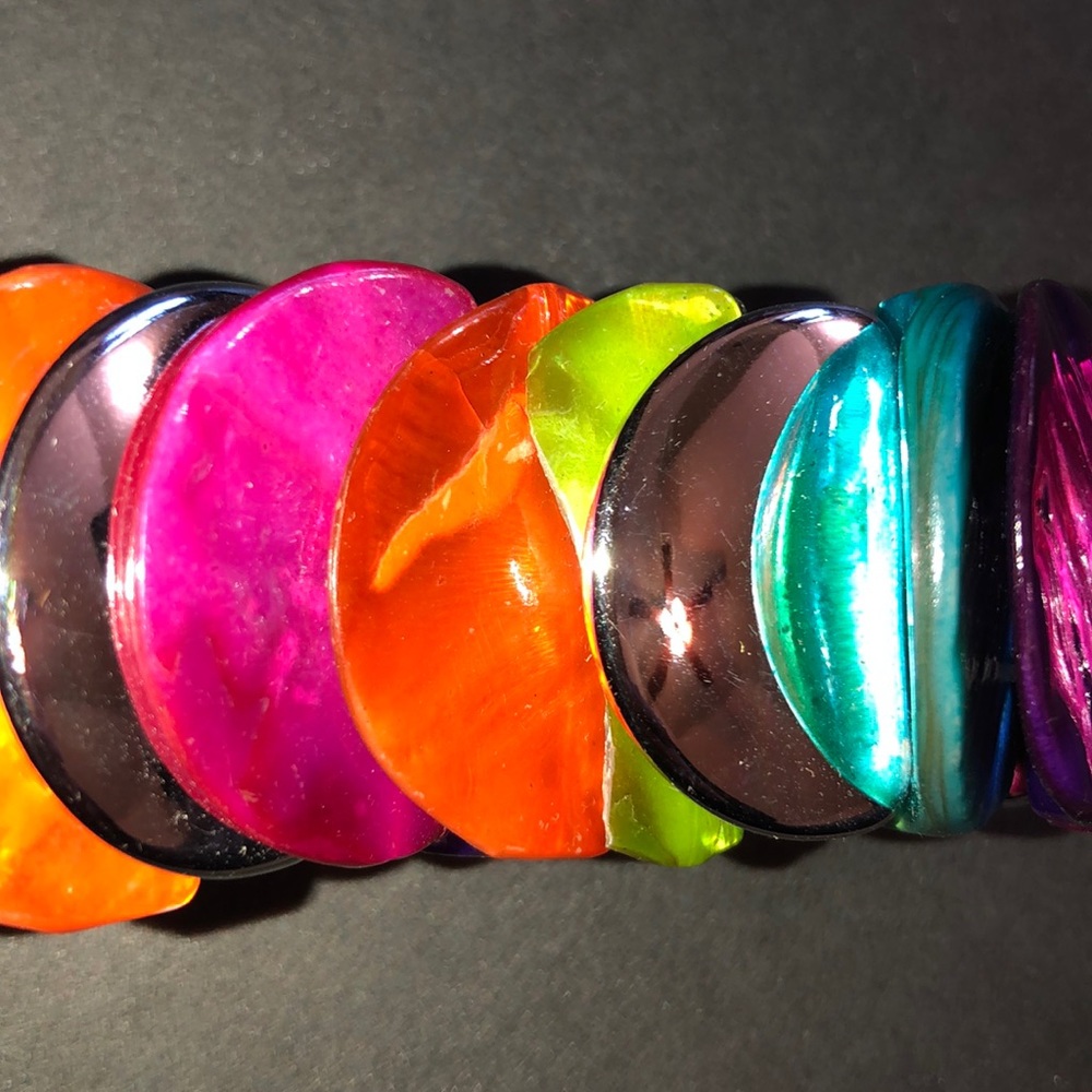 Multi Color Stretch Bracelet - Picture 3 of 3